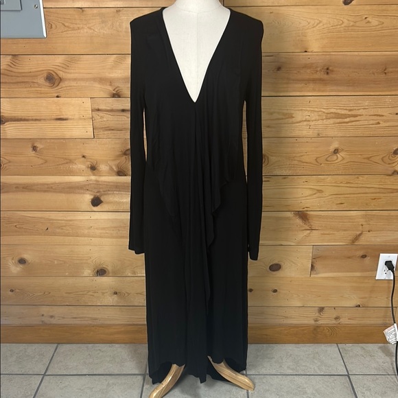 BCBGMaxAzria Dresses & Skirts - EUC Elegant BCBG Max Azria long sleeve draped lightweight jersey sweater dress